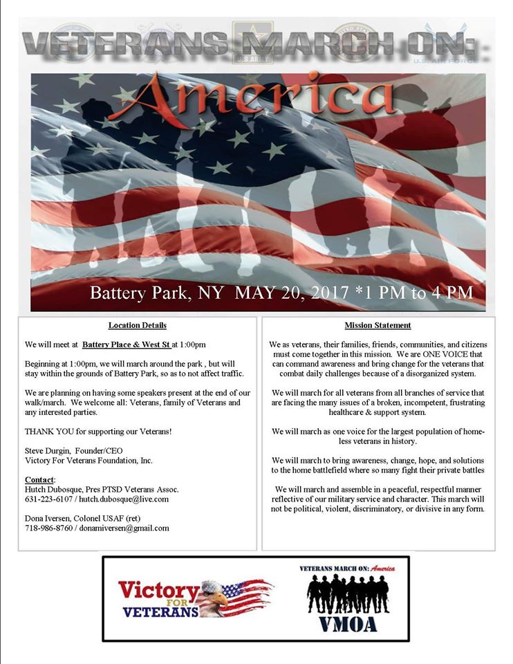 Victory For Veterans announces Veterans March On America (VMOA)